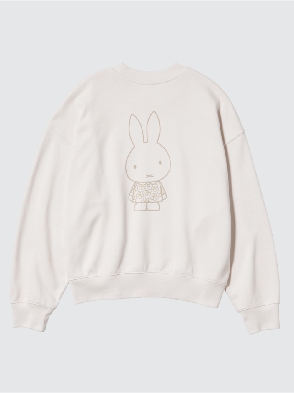 miffy in bloom x uniqlo off white sweatshirt